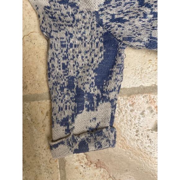 Nice+Zoe 1/2 Sleeve Sweater Womens XXL Cotton Blend cottage core Nautical Vneck - Picture 3 of 7